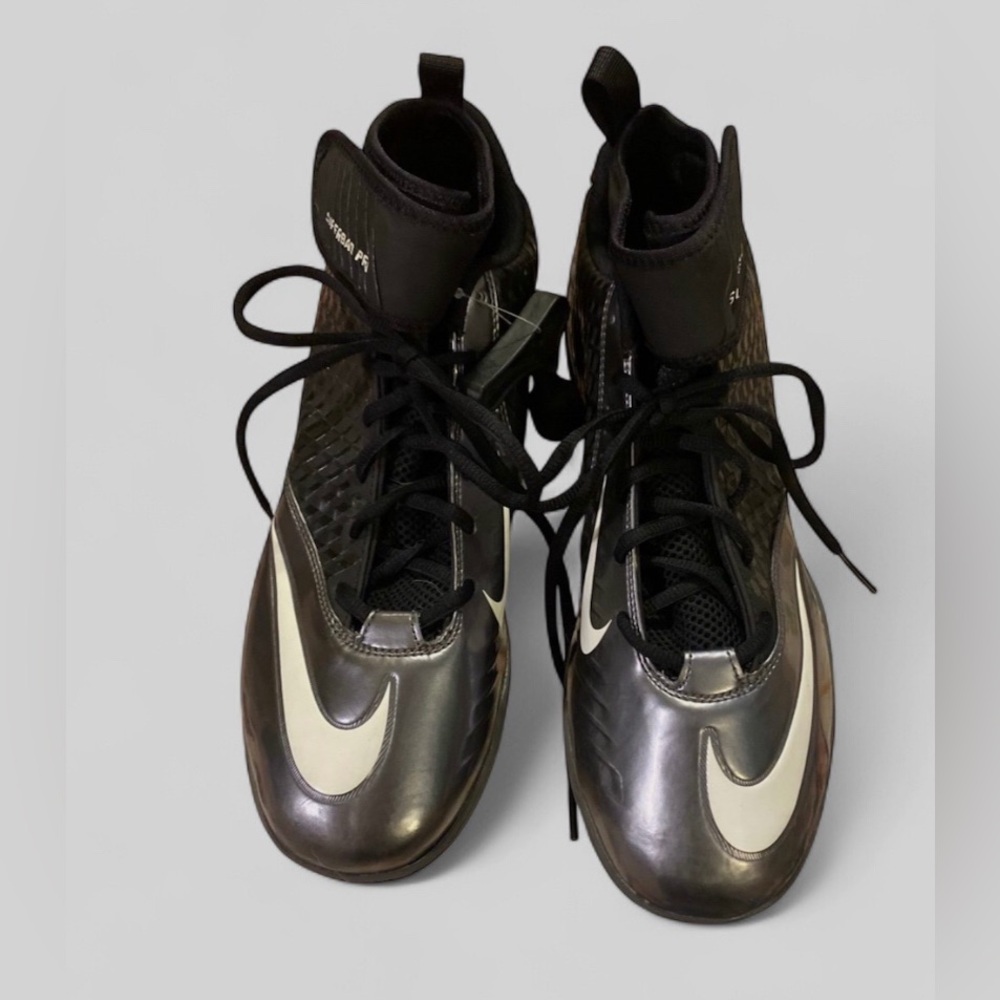 NWOT Nike Lunar Superbad Pro Football Cleats Men’s 11.5‎ Black Gray